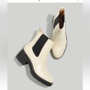 New Madewell Women’s‎ Carina Platform Chelsea Boot in Harvest Moon